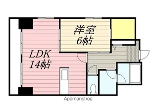 TRIBUTE元浜【8階】の間取り