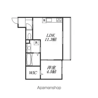 滋賀県栗東市下鈎【アパート】の間取り