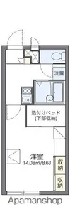 レオパレスくらのまち【206号室】の間取り