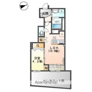 愛知県瀬戸市神川町【アパート】の間取り