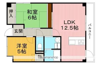 フォーシーズンズ豊中【2階】の間取り