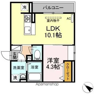 コルマール【2階】の間取り