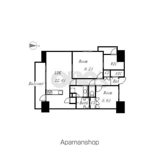 アンアージュ白壁【3階】の間取り