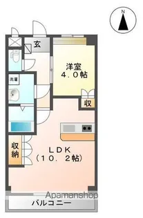 ヴィア グラン シャリオ【1階】の間取り