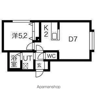 アンジェロ・プーロ(ANGELEPURO)【103号室】の間取り