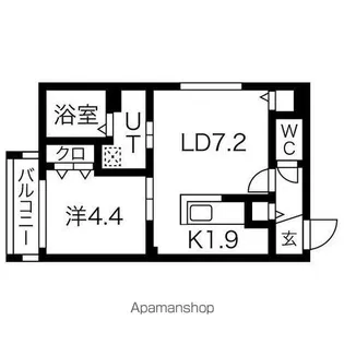 ブランシャールチェレステ鳥居前【2階】の間取り