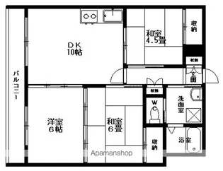 スカイハウス宮本【1階】の間取り