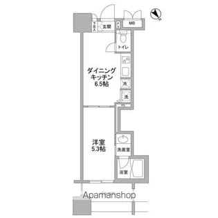 パークフラッツ横濱公園【7階】の間取り