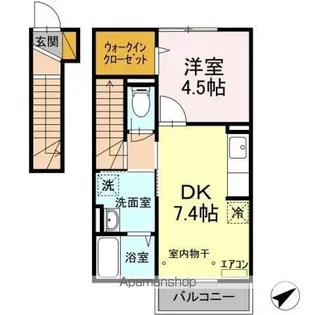 ソーヤエイトクファーム【2階】の間取り