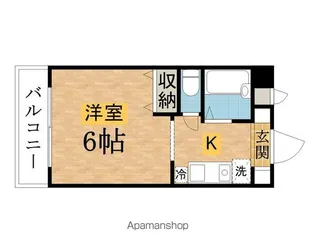 びおら女子学生寮【205号室】の間取り
