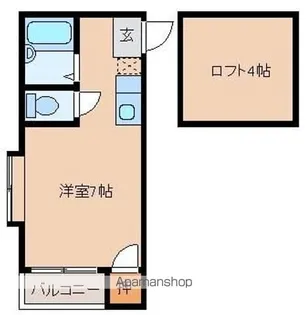 コーポ井尻【102号室】の間取り