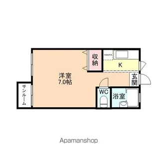 レジデンス華【203号室】の間取り