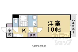 シャルレ桂坂【503号室】の間取り