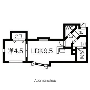 カーム澄川【103号室】の間取り