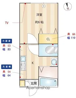 フォルス【2階】の間取り