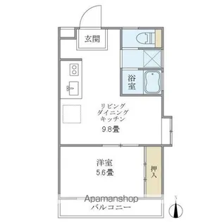 カーサグリーンプラザ【206号室】の間取り