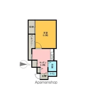 愛知県名古屋市東区徳川2丁目【マンション】の間取り