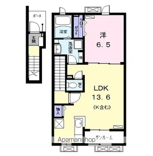 ベルシア【2階】の間取り