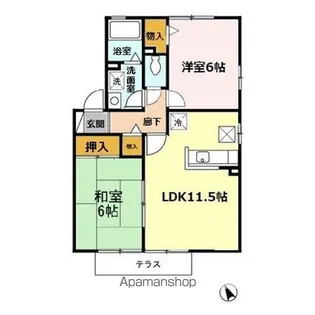 ルミエール【1階】の間取り