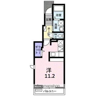 ルミエール【102号室】の間取り