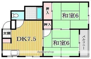 マンション忍【4階】の間取り