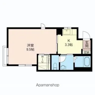 クルーズ蓮田【102号室】の間取り