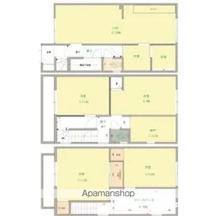愛知県名古屋市中村区大日町【一戸建】の間取り