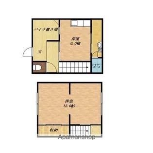 B−GARAGE平田【C号室】の間取り