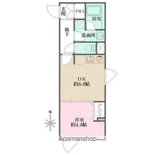 アトリオフラッツ自由が丘【3階】の間取り