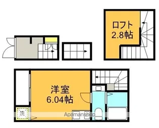 レガーロ名島【2号室】の間取り