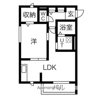 ピースフルⅠ【2階】の間取り