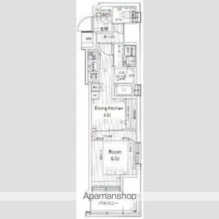 エステムプラザ芝公園【7階】の間取り