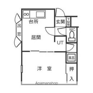 エスコート川沿B【2階】の間取り