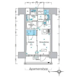 ルフォンプログレ浅草入谷【3階】の間取り