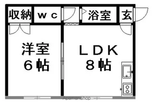 一条ハウス【101号室】の間取り