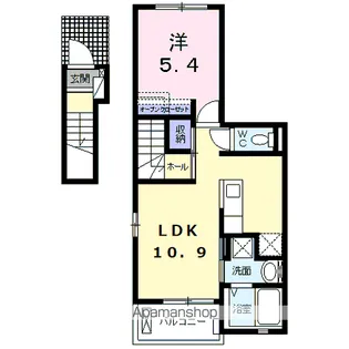 セレーノ モチヅキⅡ【2階】の間取り