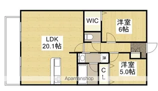 アルファライフ本通り【11階】の間取り
