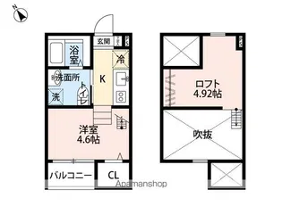 ラフェリオⅡ(ラフェリオツー)【2階】の間取り