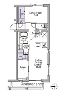 イプセ白金台【2階】の間取り