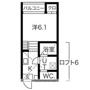 HAL FLATS【201号室号室】の間取り