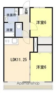 ドミール【Ⅰ403号室】の間取り