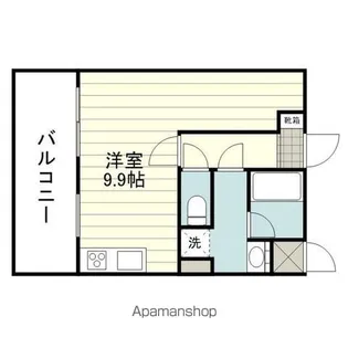 ESPACE DU COEUR【303号室】の間取り