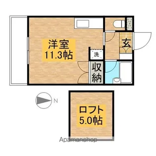 レ・リュミエール【4階】の間取り