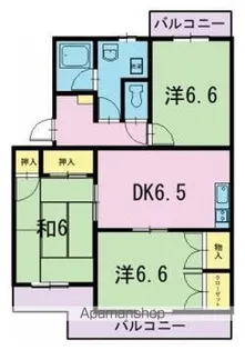 アヴェニールKF【2階】の間取り