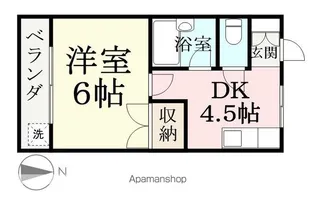クーネルハイツ1【203号室】の間取り