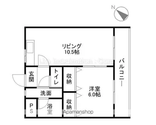 ポレールさかえ【4階】の間取り