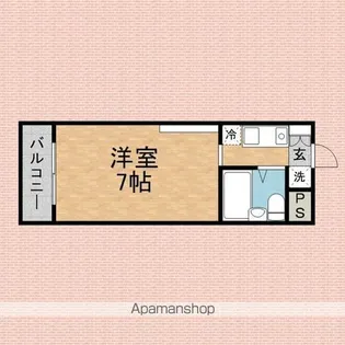 リージェンツプラザ上福岡【206号室】の間取り