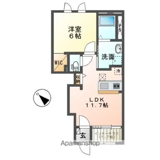 エトワール【1階】の間取り