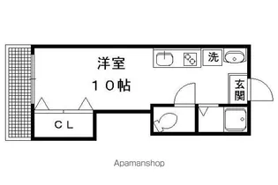 紫野ハイツ【406号室】の間取り