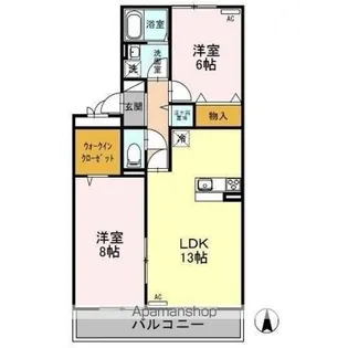 セブンワンテン EF【3階】の間取り